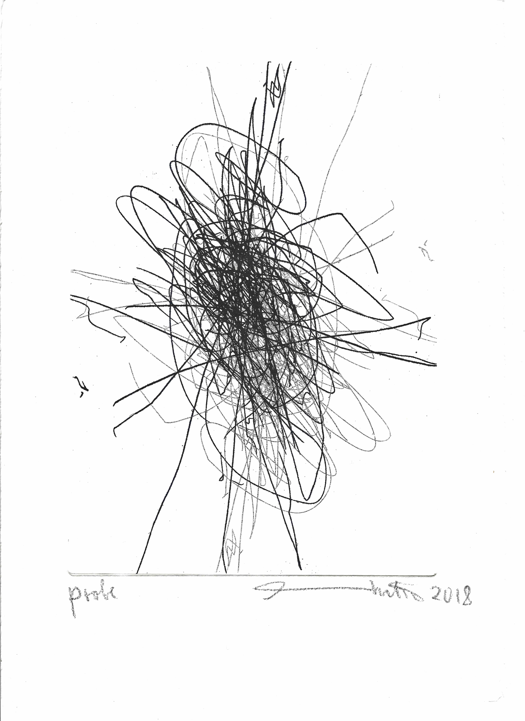 Radierung I, Hermann Nitsch für Büro Weltausstellung, 2018