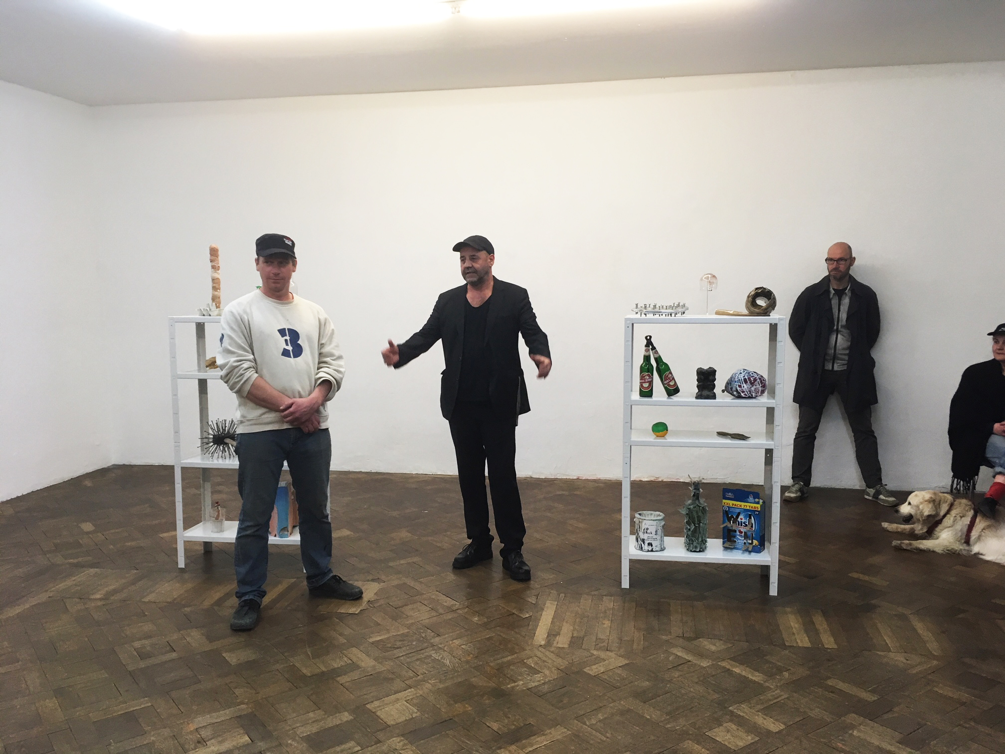Artist Talk, Christian Eisenberger und Stefan Bidner, Büro Weltausstellung, 3.4.2018